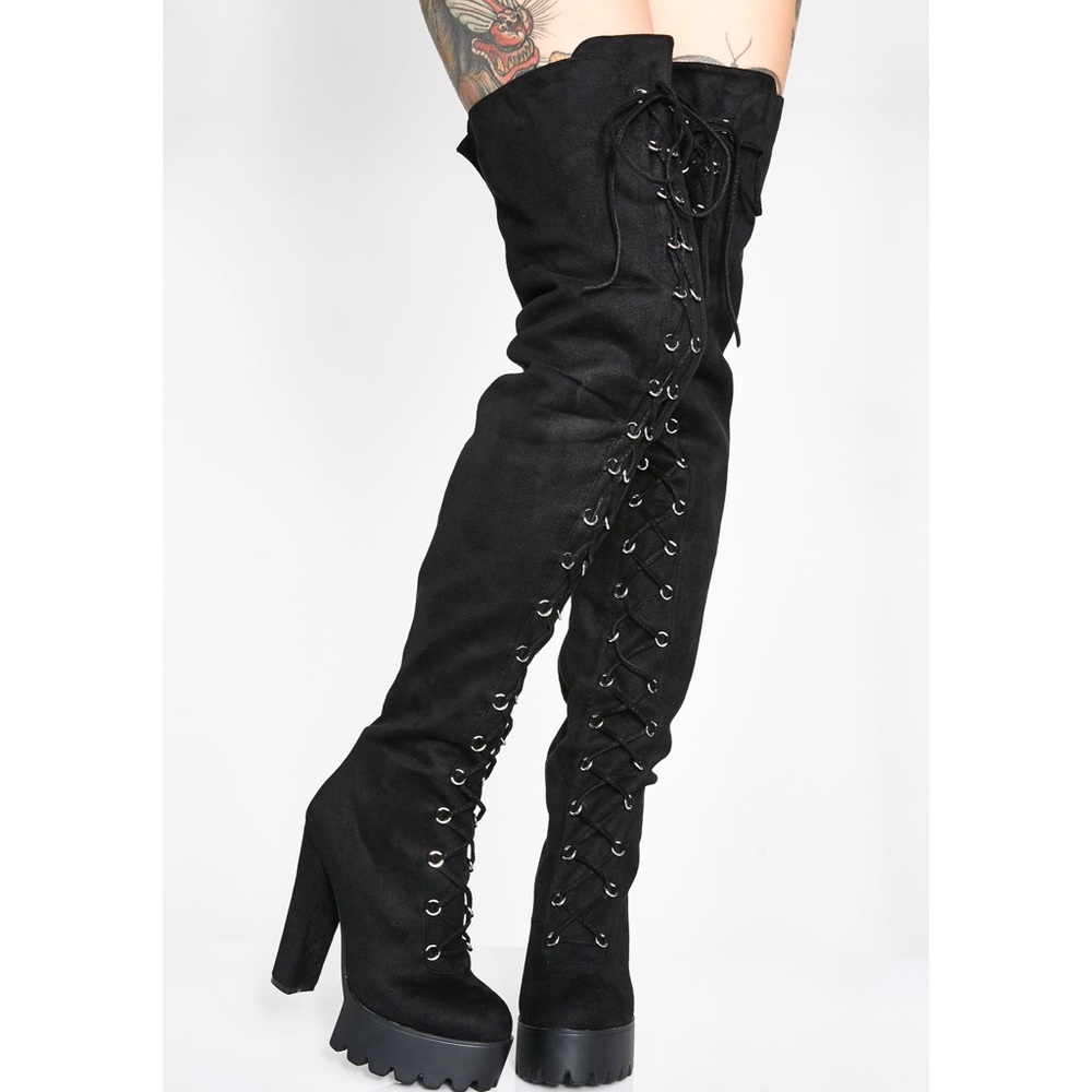 COPY - Lace-up Thigh High Boots 🔥